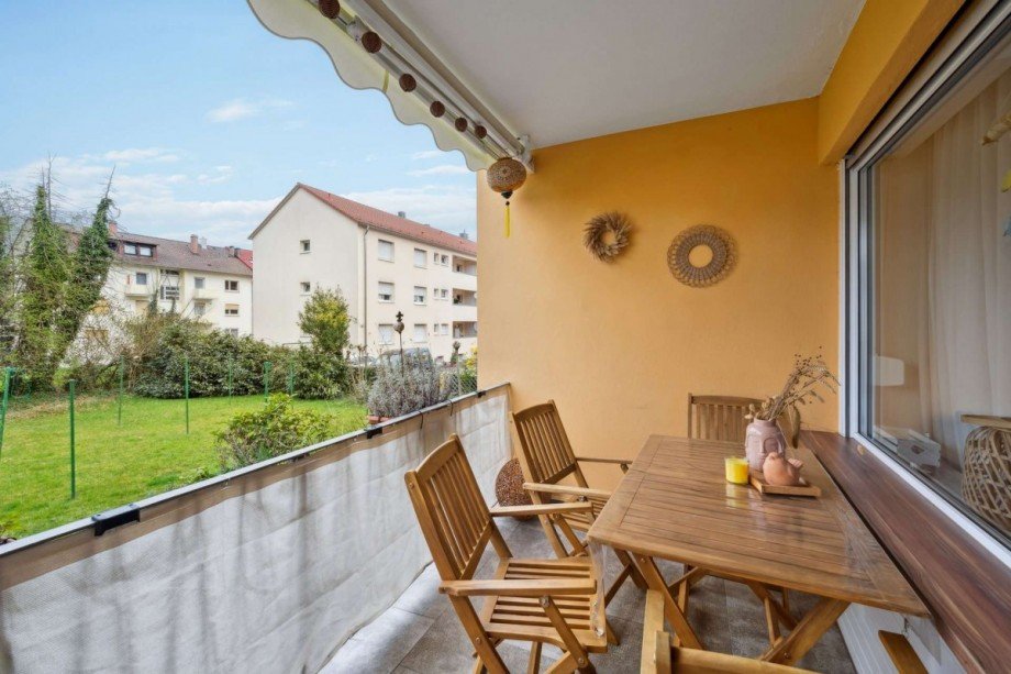 Balkon Erdgeschosswohnung Gernsbach