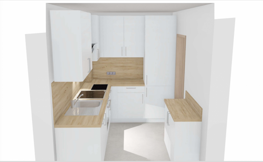 Illustration neue EBK Etagenwohnung Gernsbach-Loffenau
