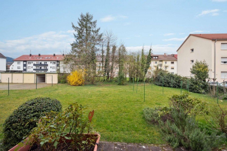Ausblick vom Balkon Erdgeschosswohnung Gernsbach