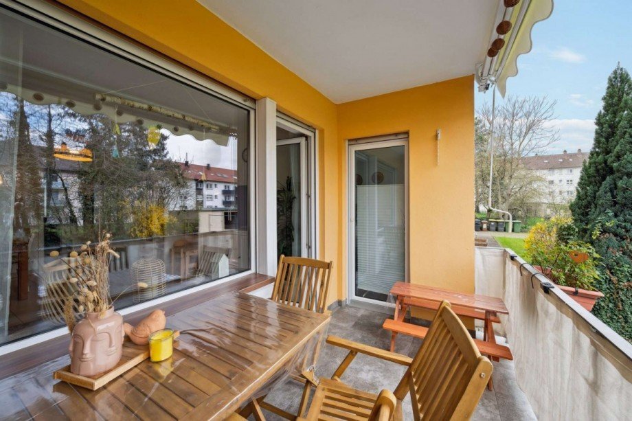 Balkon Erdgeschosswohnung Gernsbach