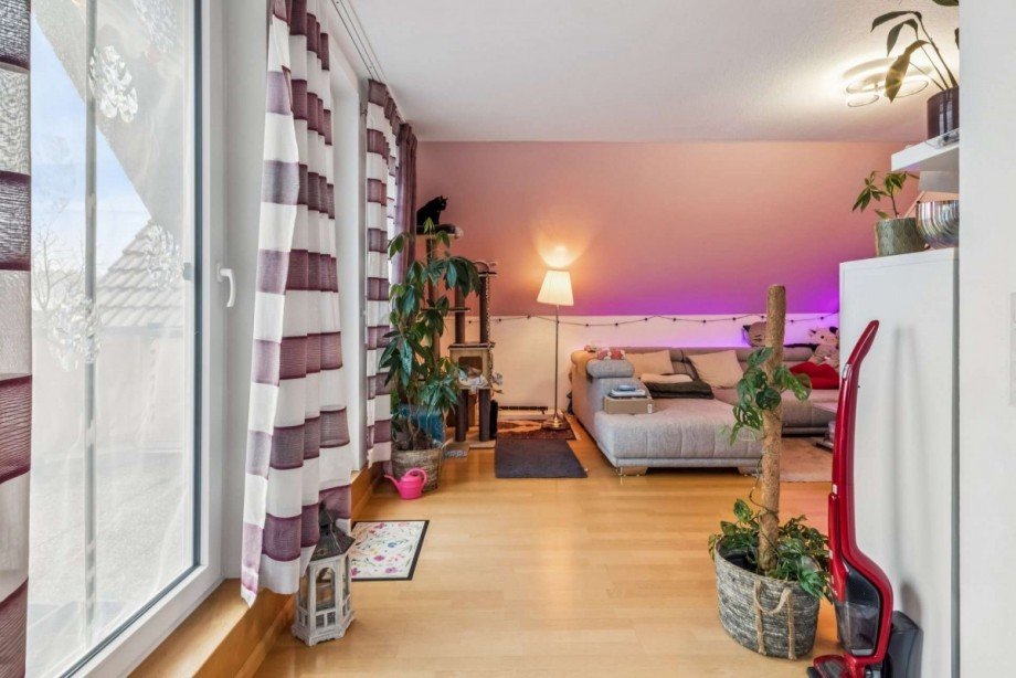 Wohnzimmer Dachgeschosswohnung Waldkirch