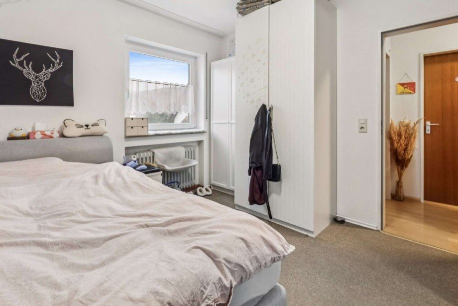 Schlafzimmer Dachgeschosswohnung Waldkirch