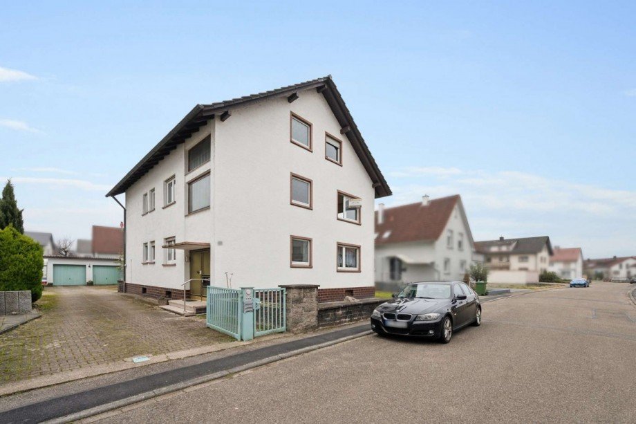 Au�enansicht von Stra�e Mehrfamilienhaus Kuppenheim