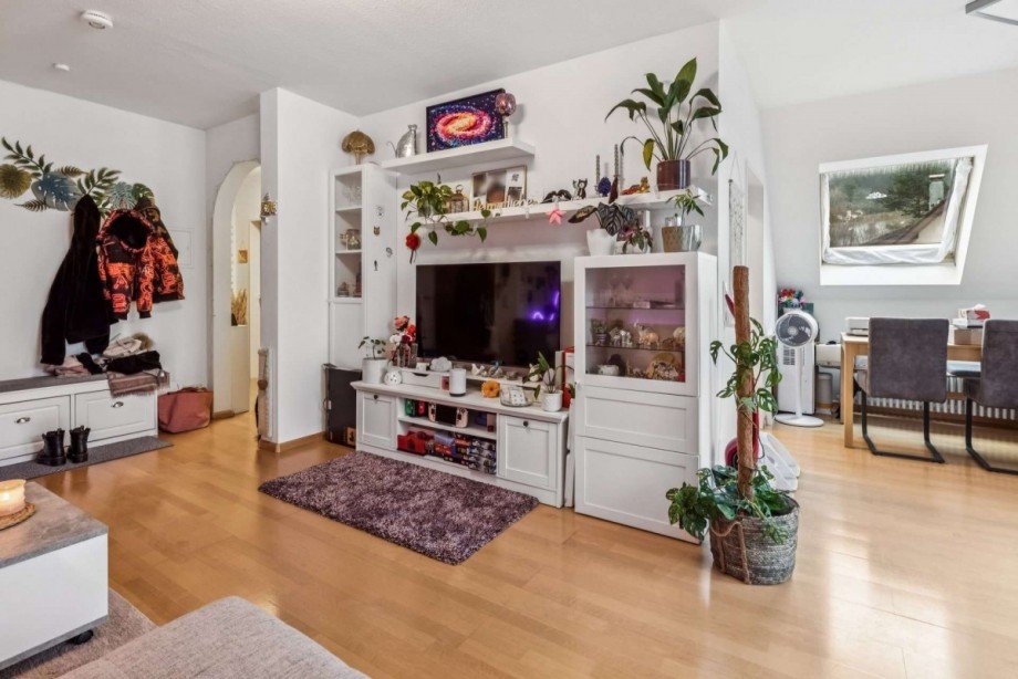 Wohnzimmer Dachgeschosswohnung Waldkirch