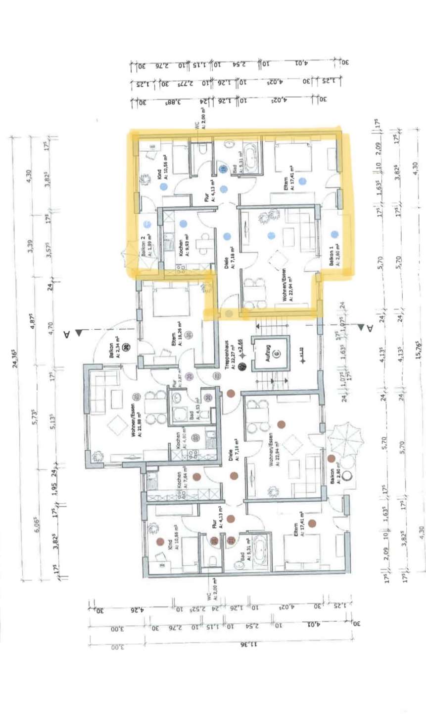 Grundriss Etagenwohnung Rastatt