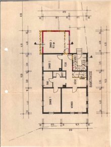 Grundriss EG_Wohnung 1 Renovierungsbed�rftiges 2-Familienhaus mit gro�em Garten und Ausbaupotenzial in Forbach